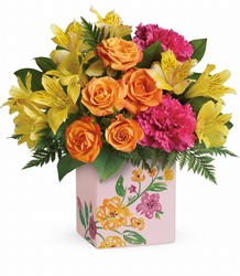 Teleflora's Painted Blossoms Bouquet from Victor Mathis Florist in Louisville, KY